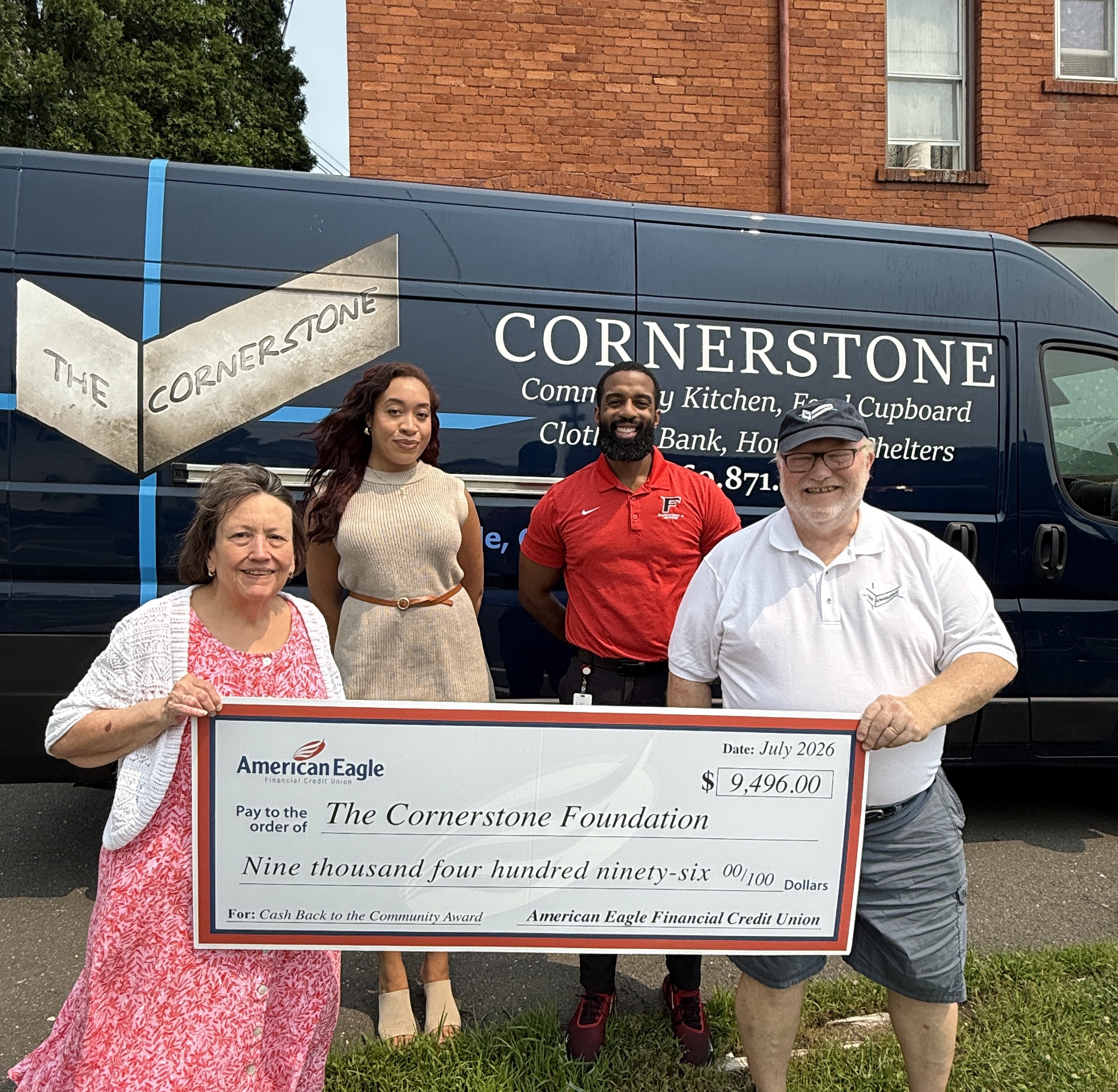 Cornerstone Foundation Check Presentation