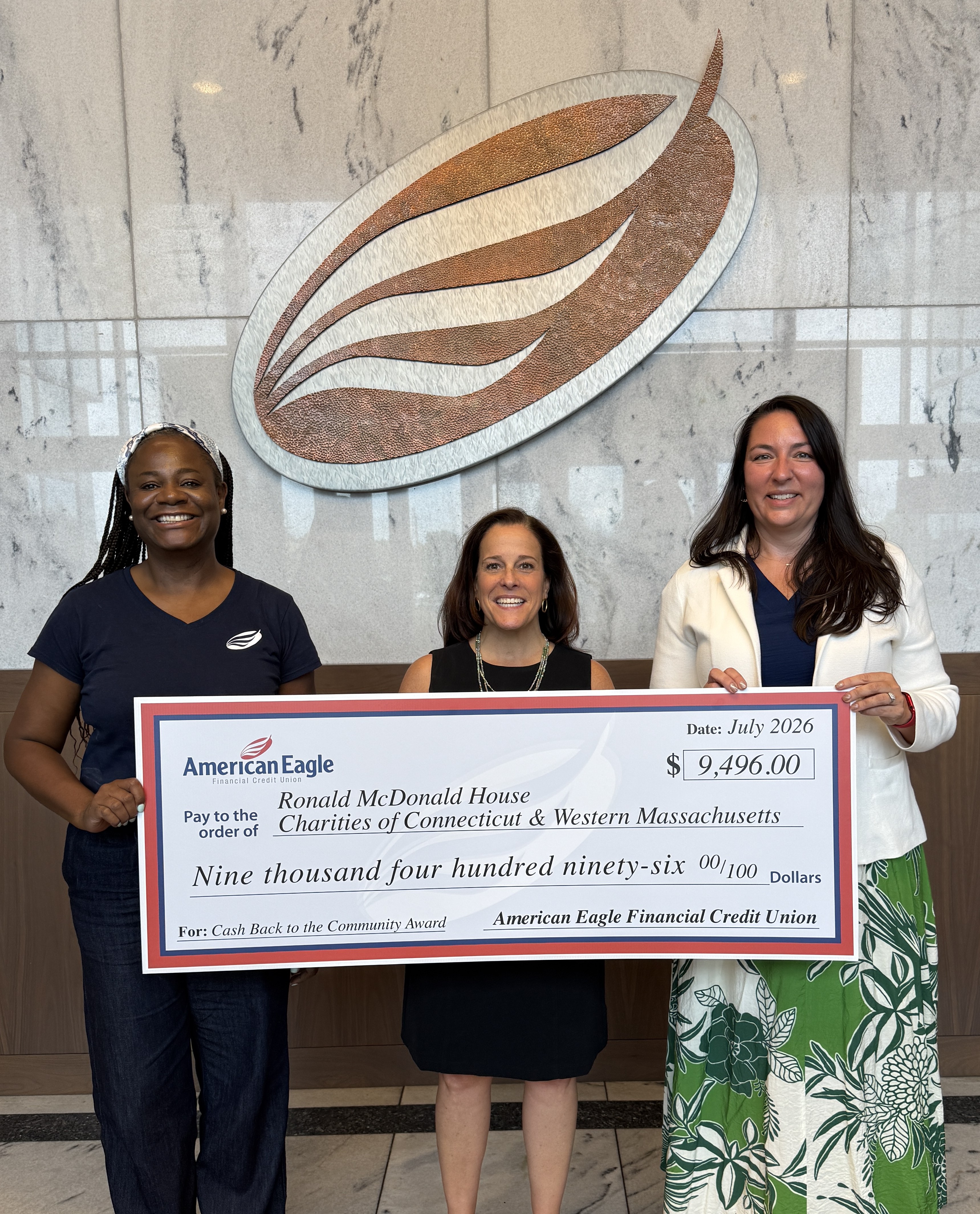 Ronald McDonald House Check Presentation